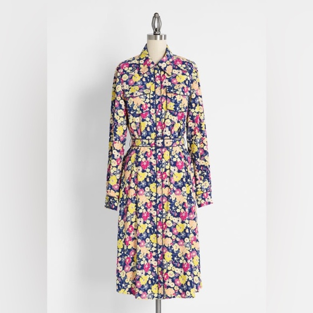 Floral Button-Up Dress